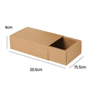 Kraft Paper Drawer Box Packaging Gift Storage Organiser Small Kraft Boxes - 18x11x4cm