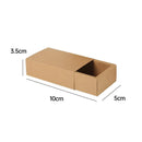 Kraft Paper Drawer Box Packaging Gift Storage Organiser Small Kraft Boxes - 25x8x4cm