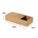 Kraft Paper Drawer Box Packaging Gift Storage Organiser Small Kraft Boxes - 25x8x4cm