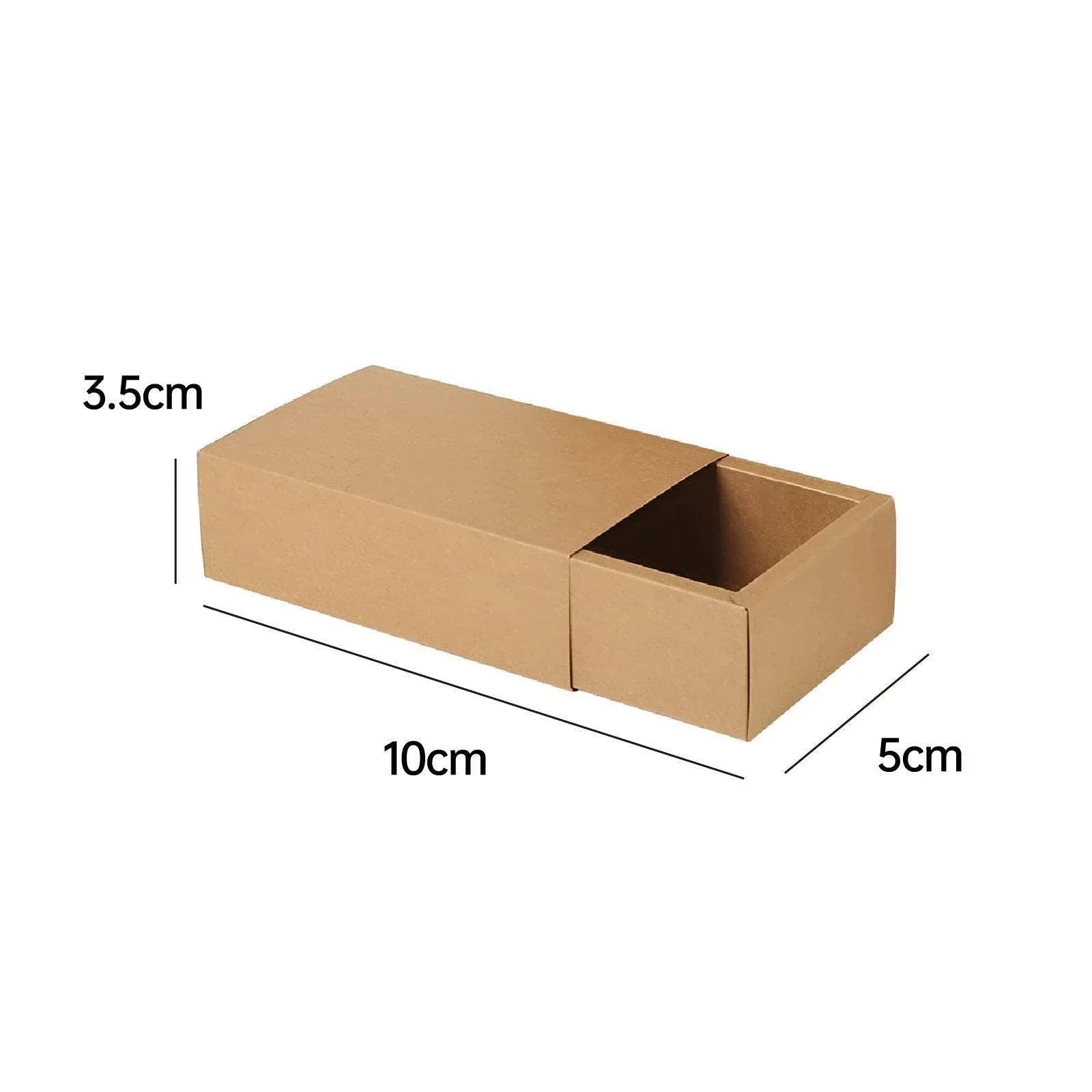 Kraft Paper Drawer Box Packaging Gift Storage Organiser Small Kraft Boxes - 27.5x20x5.5cm