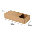 Kraft Paper Drawer Box Packaging Gift Storage Organiser Small Kraft Boxes - 27.5x20x5.5cm