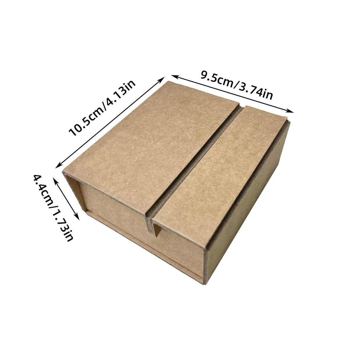 10PCS Folding Gift Boxes 3Colours for Birthday Wedding Party Durable Decorative - Kraft