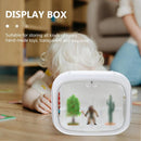 Doll Storage Box Display Rack Space Capsule For Doll Collection Organization - Cream White