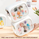 Doll Storage Box Display Rack Space Capsule For Doll Collection Organization - Cream White