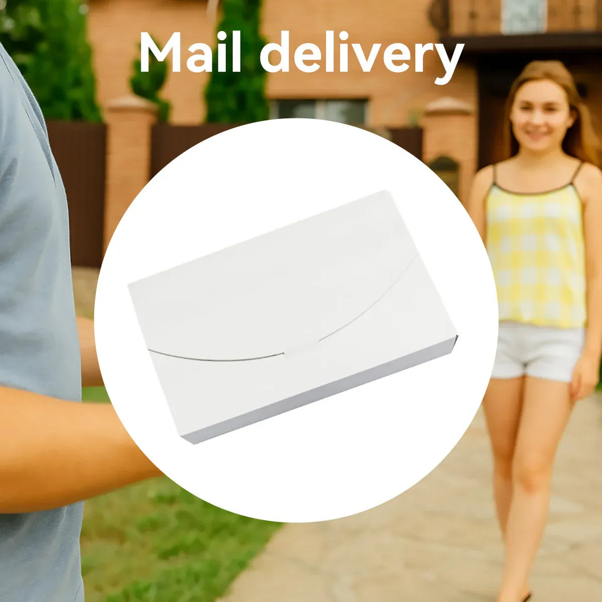 30PCS Envelope Style Folding Box White Cardboard for Mail Wedding Party Favors - 16.5x8.5x1.5cm