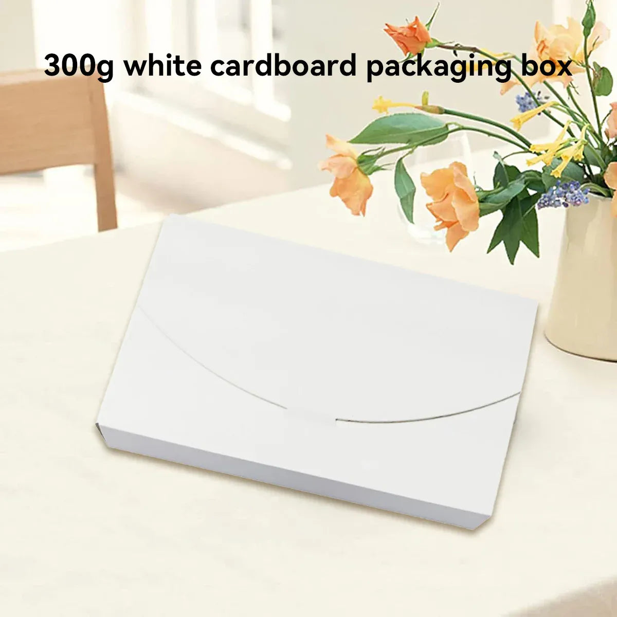 30PCS Envelope Style Folding Box White Cardboard for Mail Wedding Party Favors - 16.5x8.5x1.5cm
