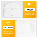30PCS Envelope Style Folding Box White Cardboard for Mail Wedding Party Favors - 17.5x9.5x2cm