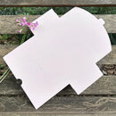 30PCS Envelope Style Folding Box White Cardboard for Mail Wedding Party Favors - 17.5x9.5x2cm