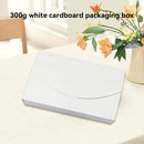 30PCS Envelope Style Folding Box White Cardboard for Mail Wedding Party Favors - 17.5x9.5x2cm