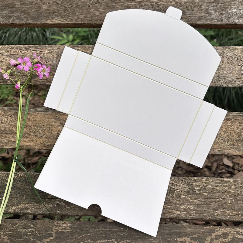30PCS Envelope Style Folding Box White Cardboard for Mail Wedding Party Favors - 17.5x9.5x2cm