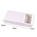 25X White Kraft Paper Drawer Jewelry Package Necklace Bracelet Gift Package box - 28*17*8.5-25pcs