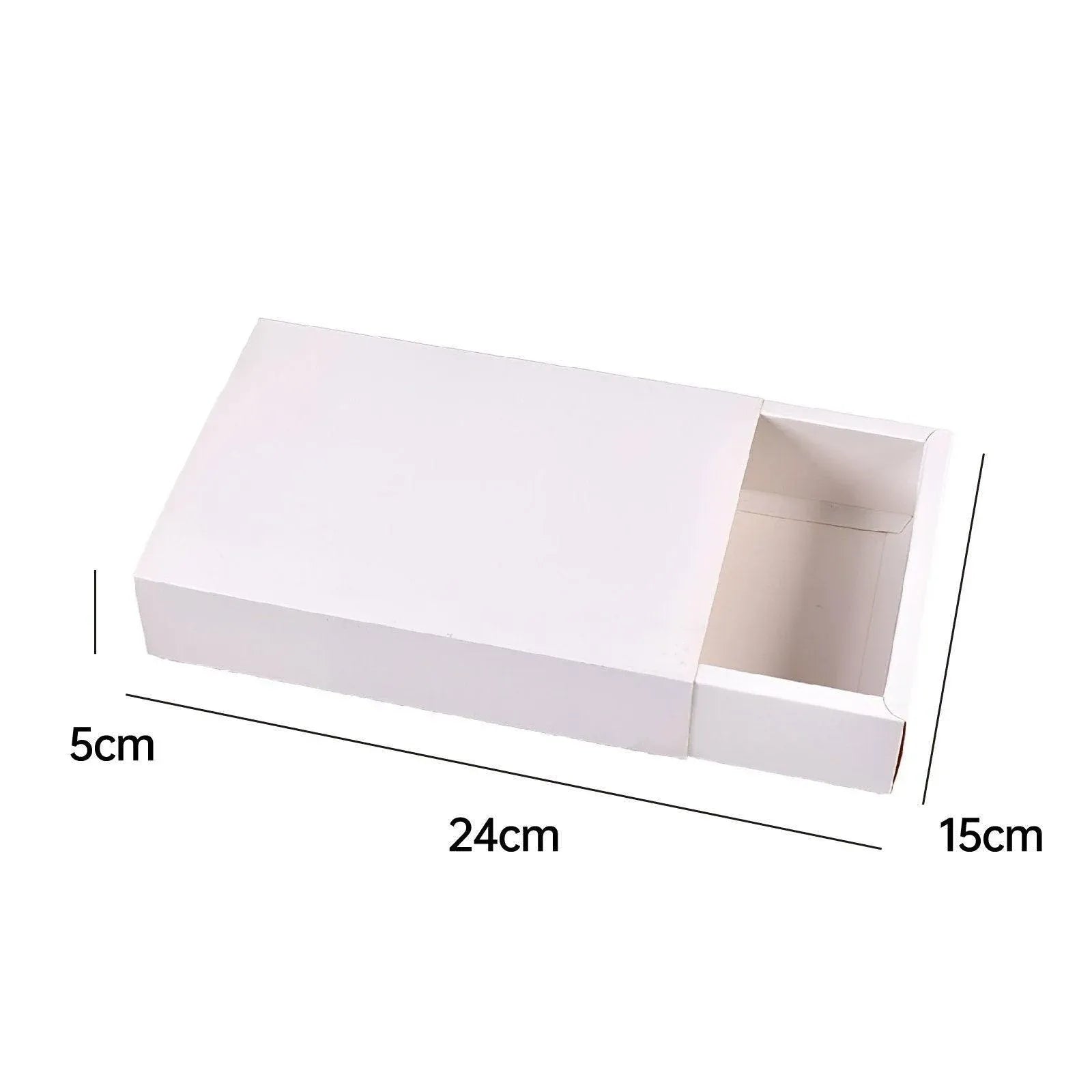 25X White Kraft Paper Drawer Jewelry Package Necklace Bracelet Gift Package box - 28*17*8.5-25pcs