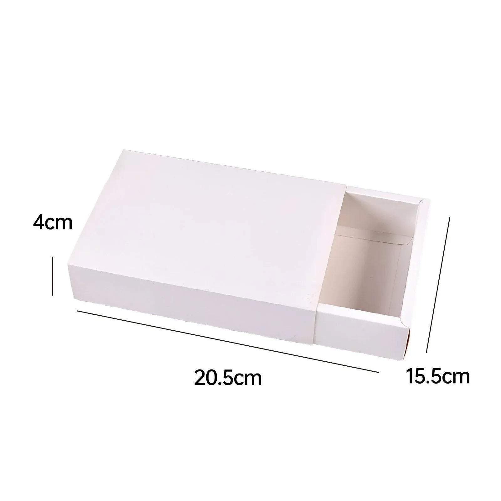 25X White Kraft Paper Drawer Jewelry Package Necklace Bracelet Gift Package box - 28*17*8.5-25pcs
