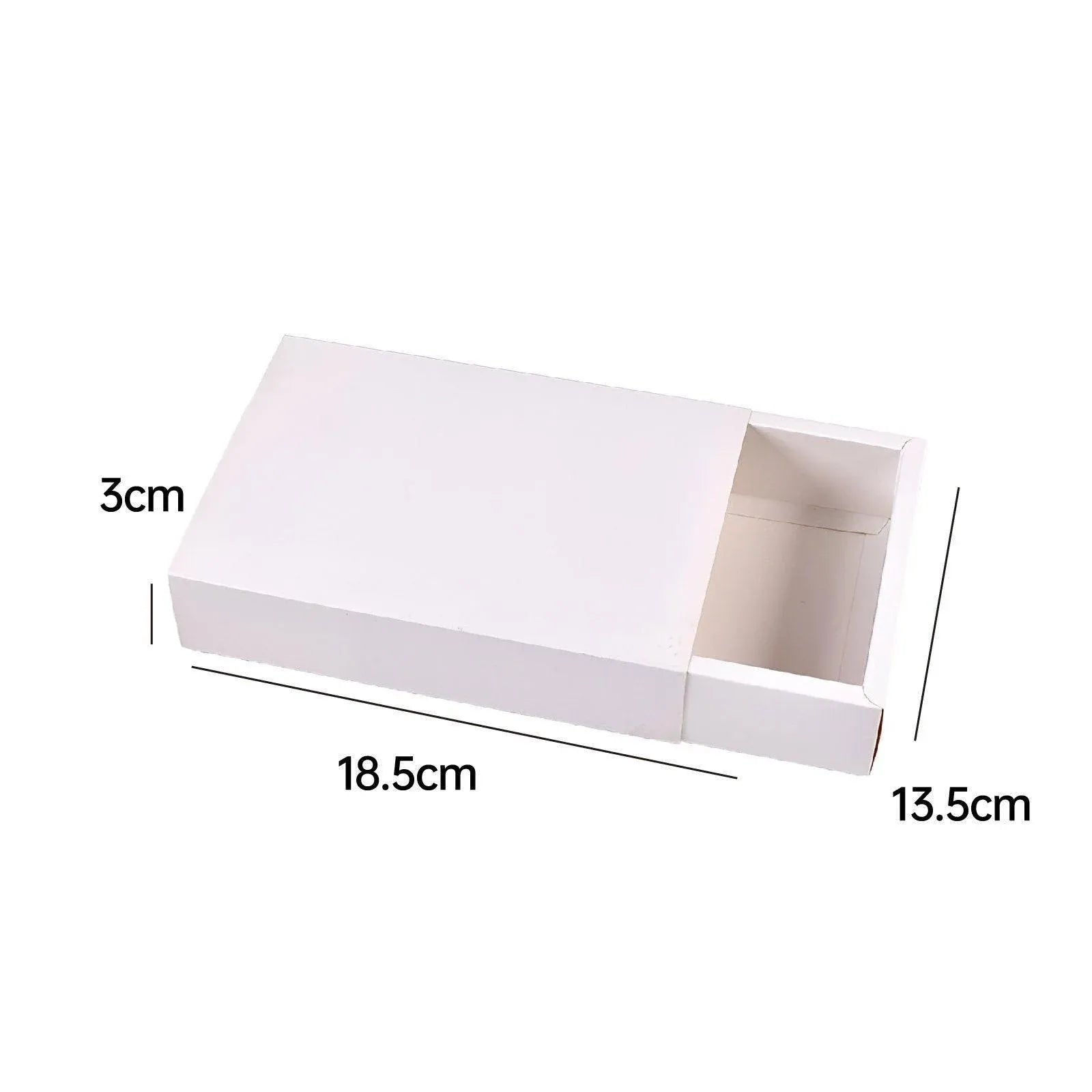 25X White Kraft Paper Drawer Jewelry Package Necklace Bracelet Gift Package box - 28*17*8.5-25pcs