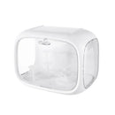 Doll Storage Box Display Rack Space Capsule For Doll Collection Organization - Porcelain White