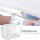 Doll Storage Box Display Rack Space Capsule For Doll Collection Organization - Porcelain White