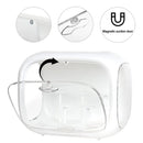 Doll Storage Box Display Rack Space Capsule For Doll Collection Organization - Porcelain White