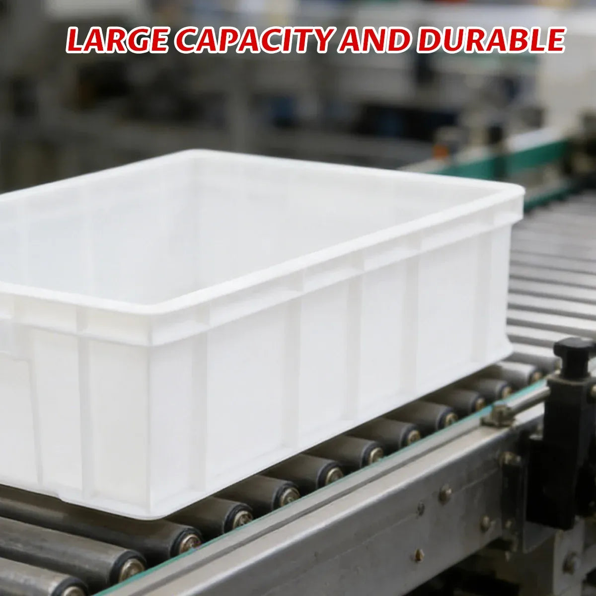2PCS Rectangular Thickened Plastic Storage Box - White