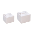 100PCS Kraft Paper Pastry Boxes Square Cake Boxes for Dessert and Bakery Packaging - L