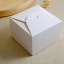 100PCS Kraft Paper Pastry Boxes Square Cake Boxes for Dessert and Bakery Packaging - L