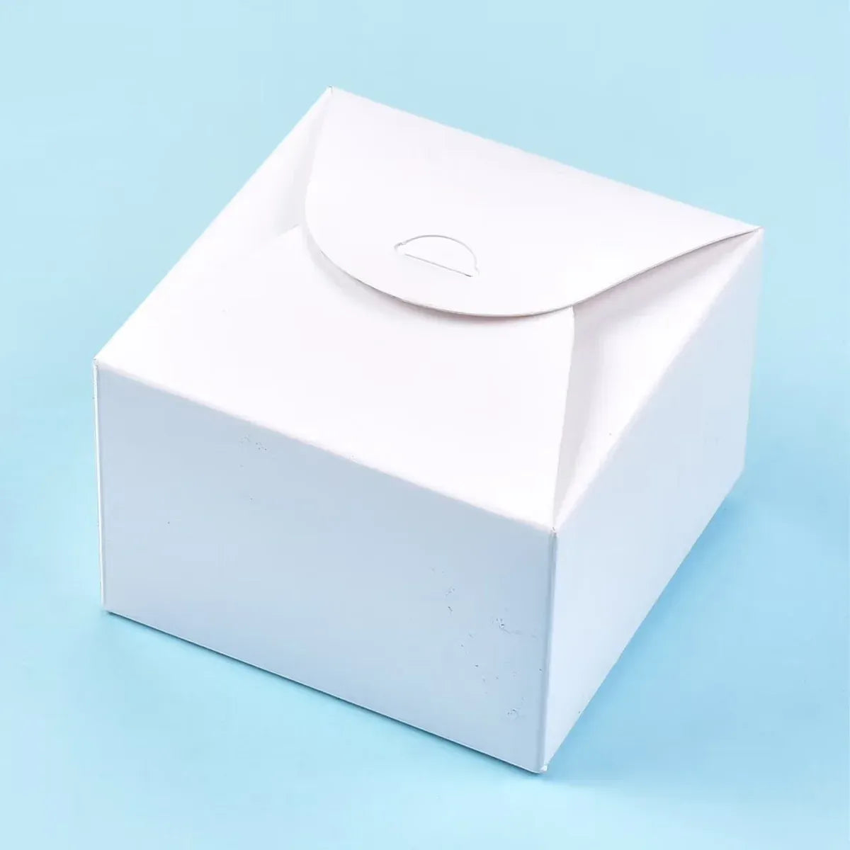 100PCS Kraft Paper Pastry Boxes Square Cake Boxes for Dessert and Bakery Packaging - L
