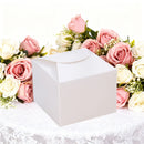 100PCS Kraft Paper Pastry Boxes Square Cake Boxes for Dessert and Bakery Packaging - L