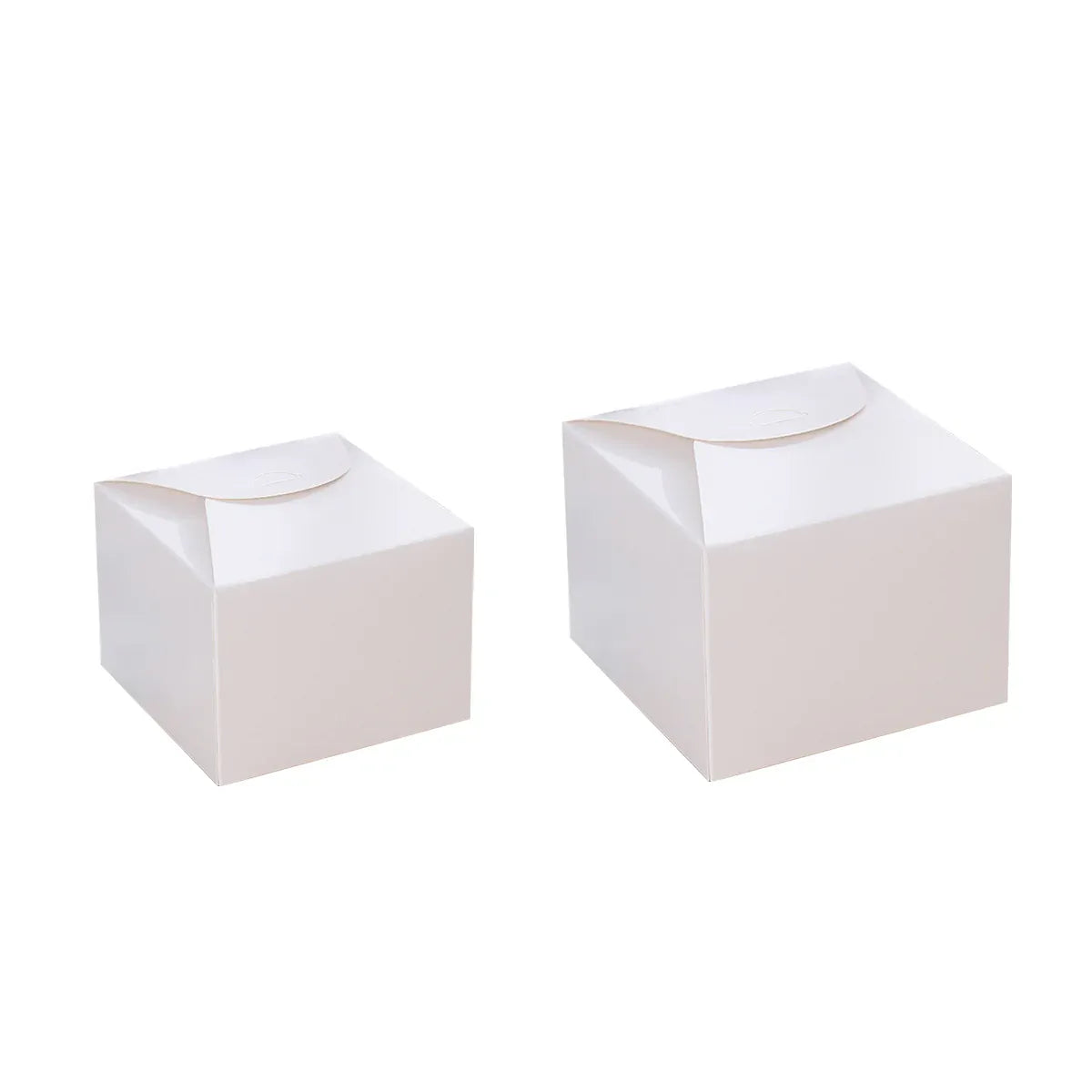 100PCS Kraft Paper Pastry Boxes Square Cake Boxes for Dessert and Bakery Packaging - S
