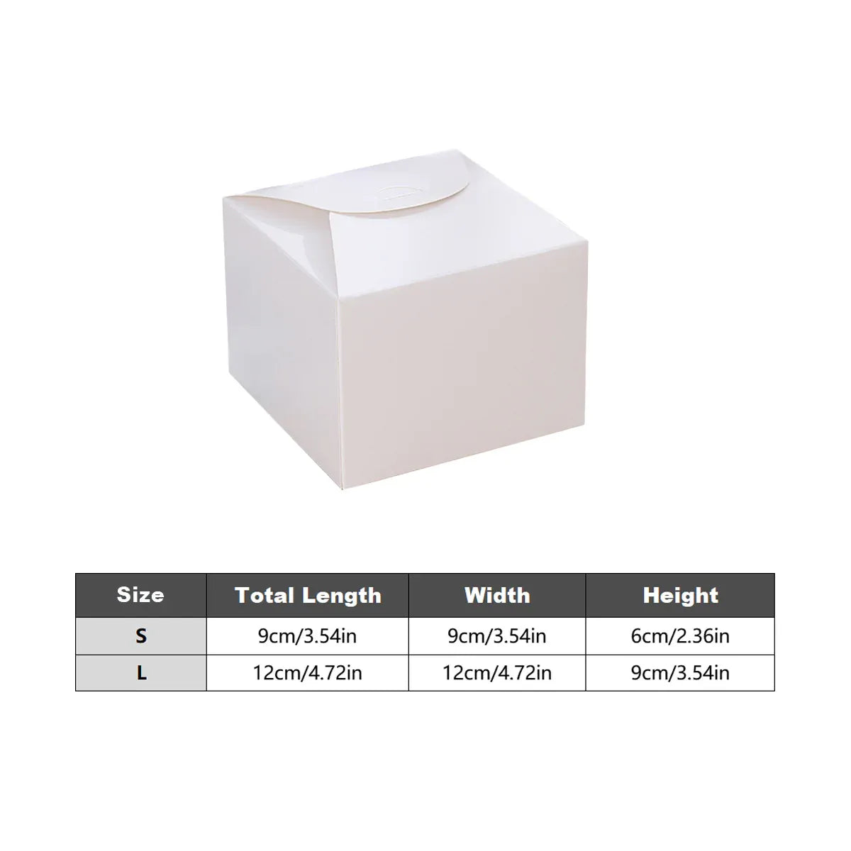 100PCS Kraft Paper Pastry Boxes Square Cake Boxes for Dessert and Bakery Packaging - S