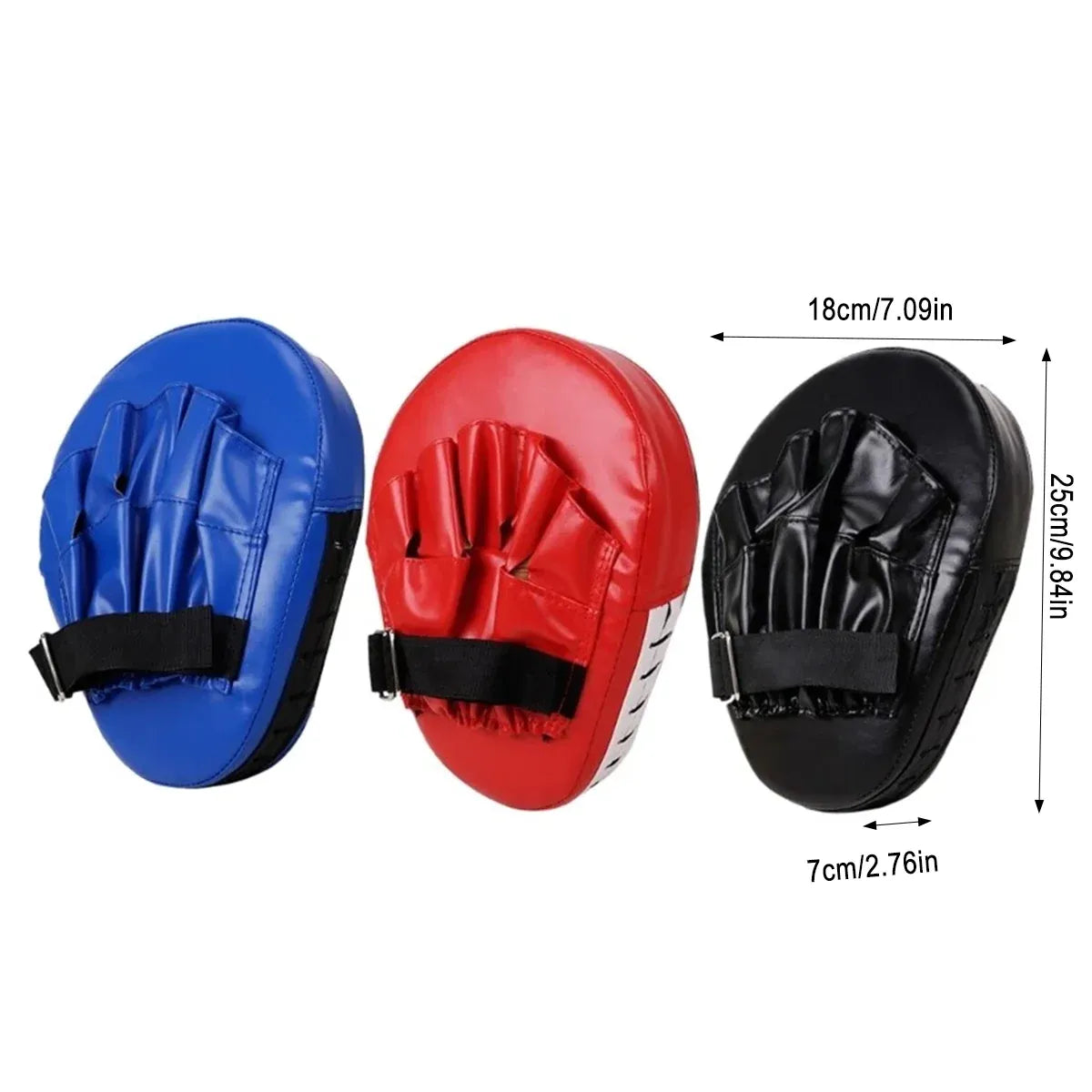 3 Colours Taekwondo Boxing Training Hand Foot Target Arc Pad Muay Thai Equipment - Black