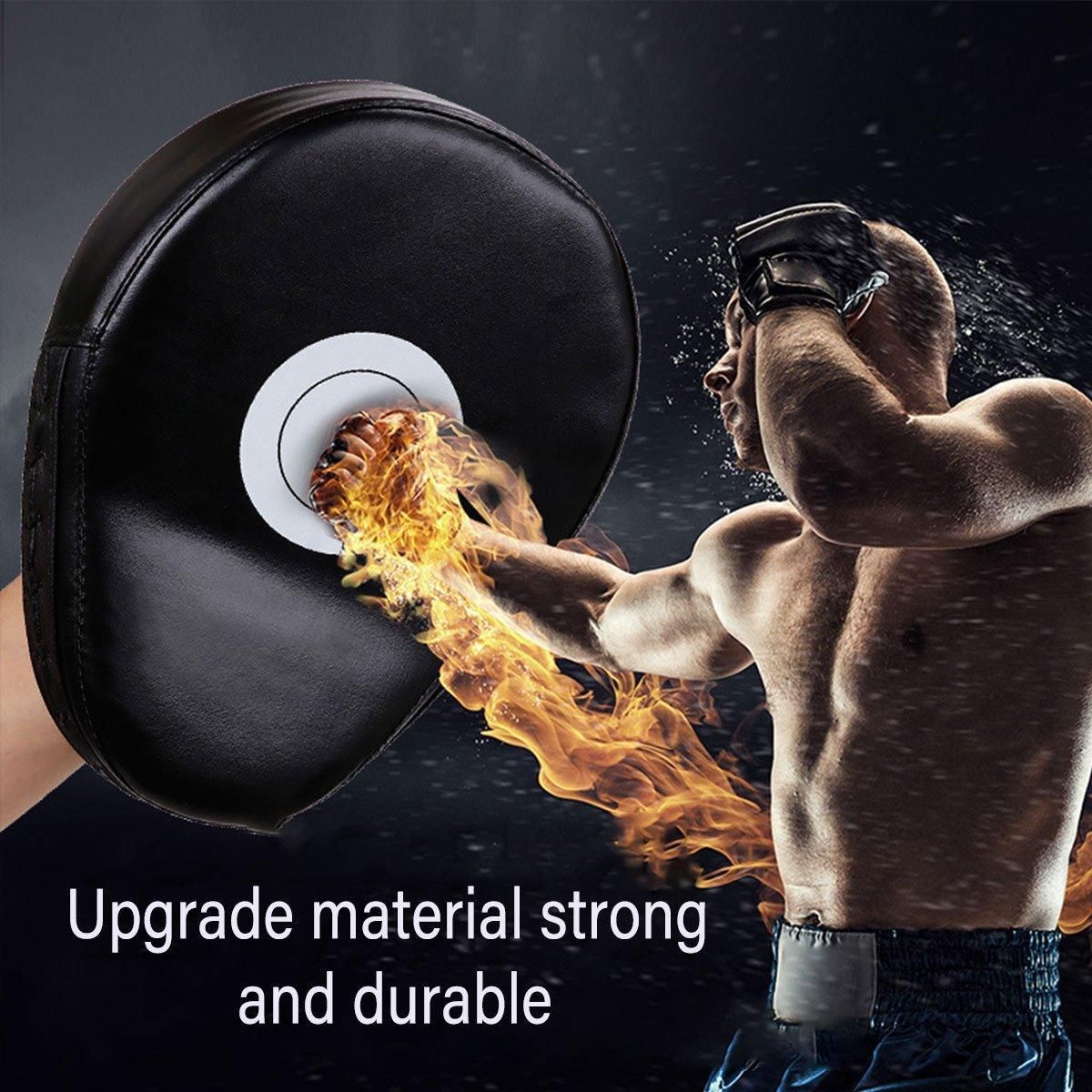 3 Colours Taekwondo Boxing Training Hand Foot Target Arc Pad Muay Thai Equipment - Black