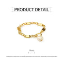 Simple Chunky Chain Bracelet Elegant Trendy Fashion Jewelry for Women Gifts