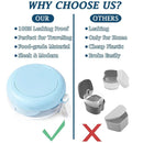 Blue Braces Cleaning Organiser Soak Box Portable Toothbrush Holder for Oral Care
