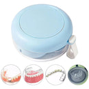 Blue Braces Cleaning Organiser Soak Box Portable Toothbrush Holder for Oral Care