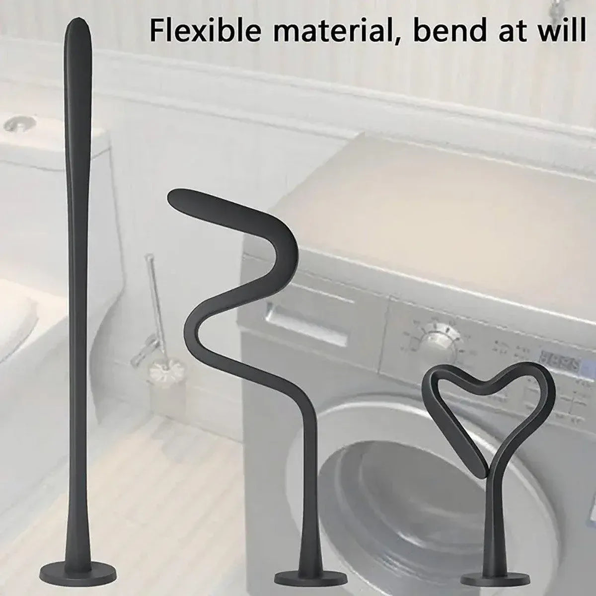 Magnetic Washer Door Holder Front Load Washing Machine Magnetic Door Prop - White