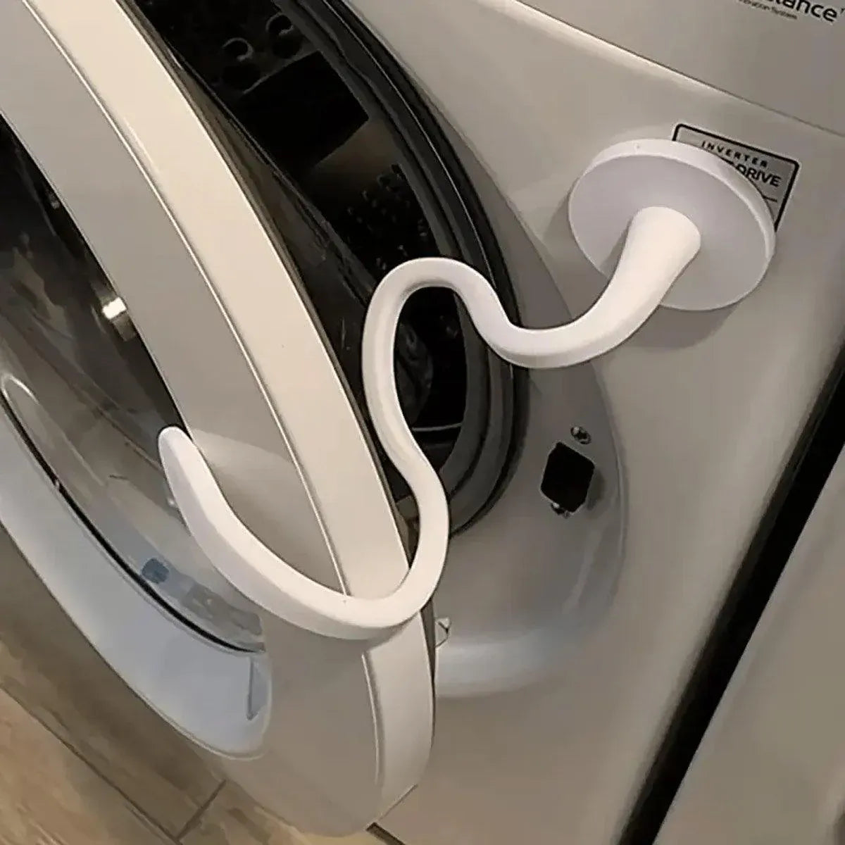 Magnetic Washer Door Holder Front Load Washing Machine Magnetic Door Prop - White