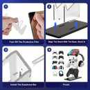 3 Tier Gamepad and Headset Display Stand for Gaming Accessories Organization - Black