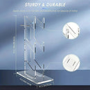 3 Tier Gamepad and Headset Display Stand for Gaming Accessories Organization - Transparent