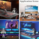 3 Tier Gamepad and Headset Display Stand for Gaming Accessories Organization - Transparent