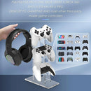 3 Tier Gamepad and Headset Display Stand for Gaming Accessories Organization - White