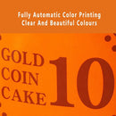100-Pack Gold Coin Cake Paper Boxes, 15.8 x 12.3 cm