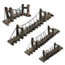 Resin Bridge Aquarium Decoration Fish Tank Accessories Shrimp Tortoise Climbing - Suspension Bridge-M