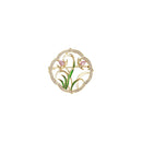 Retro Orchid Brooch Classic Chinese Style Delicate Pin Cheongsam Decoration