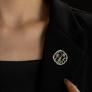 Retro Orchid Brooch Classic Chinese Style Delicate Pin Cheongsam Decoration