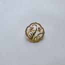 Retro Orchid Brooch Classic Chinese Style Delicate Pin Cheongsam Decoration