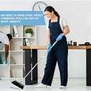 3 in1 Broom Set for Winnowing Brushing Handheld Cleaning Tool Home Kitchen Floor - Grey