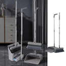 3 in1 Broom Set for Winnowing Brushing Handheld Cleaning Tool Home Kitchen Floor - Grey