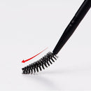 Eyebrow Brush Dual-Ended Duo Brow Eyeliner Angled Cut Spoolie Brush Makeup Tools - Pink