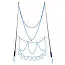 Double Pole Bubble Rope for Giant Bubble Show Outdoor Party Fun Activity - Blue