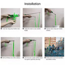 Double Pole Bubble Rope for Giant Bubble Show Outdoor Party Fun Activity - Blue