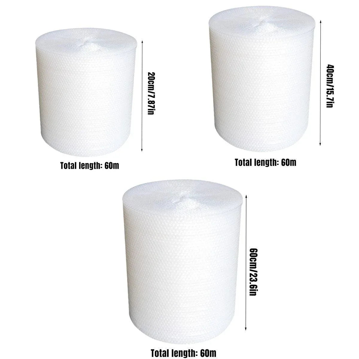 Bubble Wrap Roll Shockproof Packaging Foam Paper Express Shipping Protective - 60cm